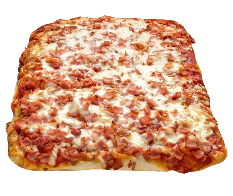 Placa Pizza York e Bacon
