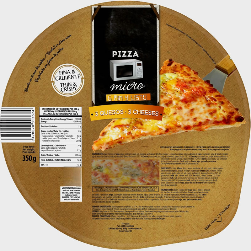 Pizza 3 Fromages Micro-Ondes