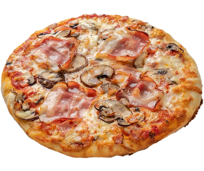 Pizza bacon & Cogumelos Portobello