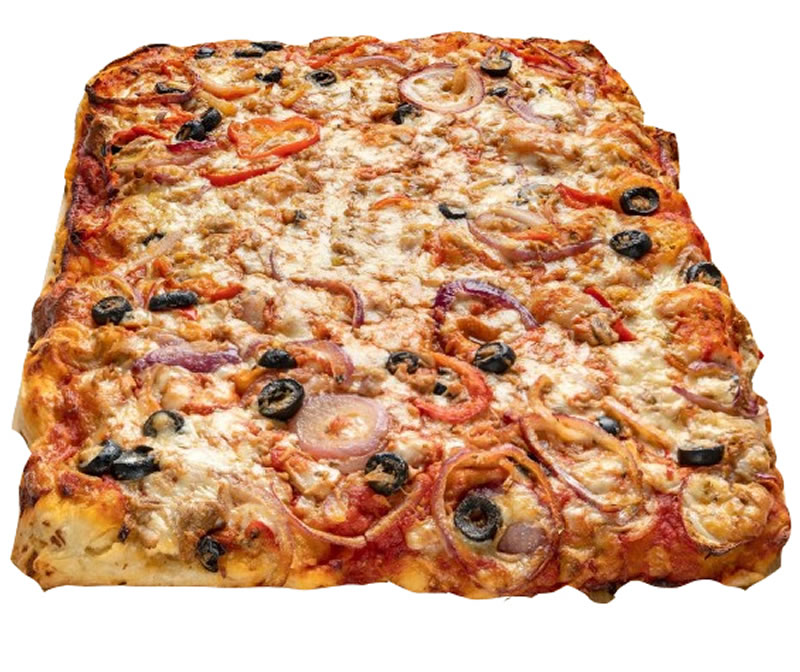 Plato de pizza de atn