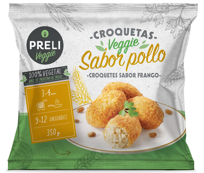 Veggie croquettes with chicken flavor