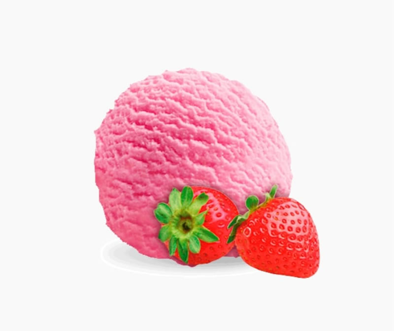 Cuvette de crme glace en vrac aux fraises
