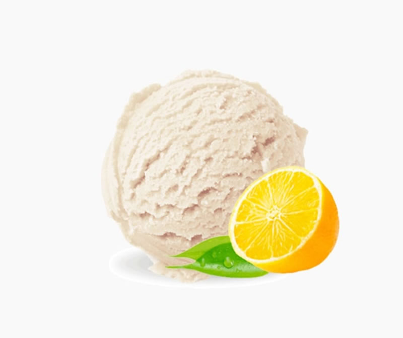 Ice Cream Cuvette Lemon Ice Cream with Milk